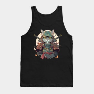 samurai cat Tank Top